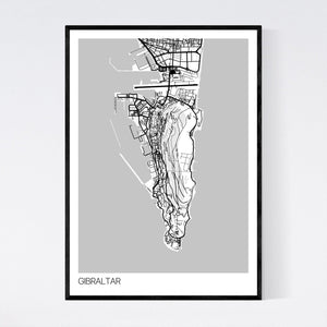 Gibraltar Region Map Print