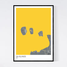 Load image into Gallery viewer, Gili Islands Island Map Print