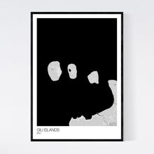 Load image into Gallery viewer, Gili Islands Island Map Print