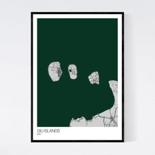 Load image into Gallery viewer, Gili Islands Island Map Print