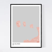 Load image into Gallery viewer, Gili Islands Island Map Print