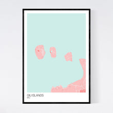 Load image into Gallery viewer, Gili Islands Island Map Print