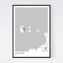 Load image into Gallery viewer, Gili Islands Island Map Print
