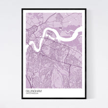 Load image into Gallery viewer, Gillingham City Map Print