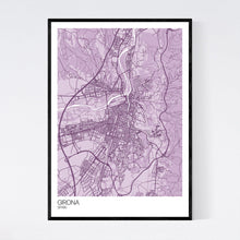 Load image into Gallery viewer, Girona Town Map Print