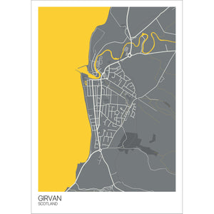 Map of Girvan, Scotland