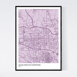 Giugliano in Campania City Map Print