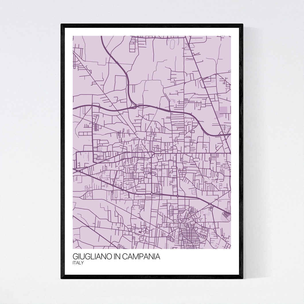 Giugliano in Campania City Map Print