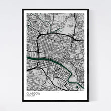 Load image into Gallery viewer, Glasgow City Centre City Map Print