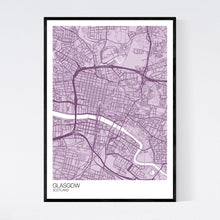 Load image into Gallery viewer, Glasgow City Centre City Map Print