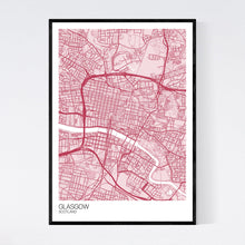 Load image into Gallery viewer, Glasgow City Centre City Map Print