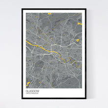 Load image into Gallery viewer, Glasgow City Map Print