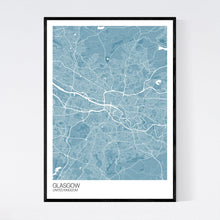 Load image into Gallery viewer, Glasgow City Map Print