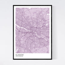 Load image into Gallery viewer, Glasgow City Map Print