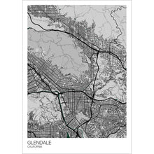 Load image into Gallery viewer, Map of Glendale, California