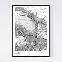 Load image into Gallery viewer, Glendale City Map Print