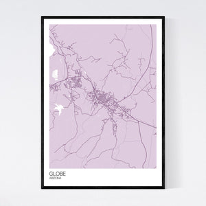 Globe City Map Print