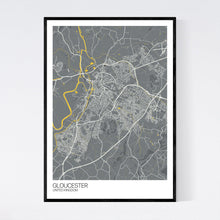Load image into Gallery viewer, Gloucester City Map Print