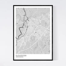 Load image into Gallery viewer, Map of Gloucester, United Kingdom