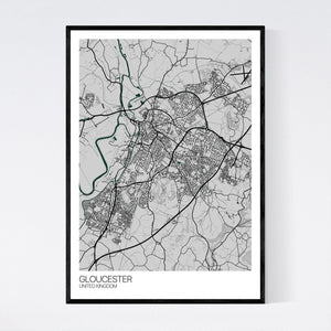 Gloucester City Map Print