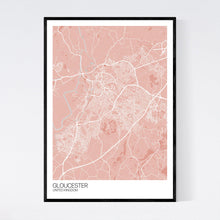 Load image into Gallery viewer, Gloucester City Map Print