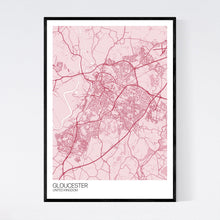 Load image into Gallery viewer, Gloucester City Map Print