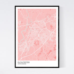 Gloucester City Map Print