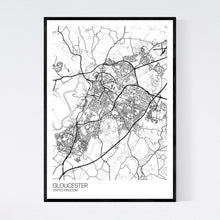 Load image into Gallery viewer, Gloucester City Map Print