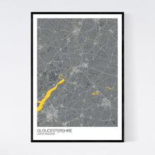Load image into Gallery viewer, Gloucestershire Region Map Print