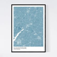 Load image into Gallery viewer, Gloucestershire Region Map Print