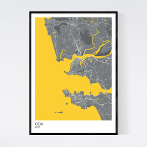 Goa Region Map Print