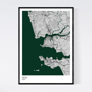 Goa Region Map Print