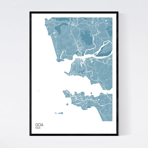 Goa Region Map Print