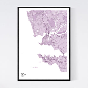 Map of Goa, India