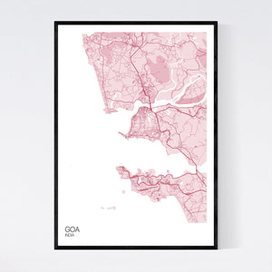 Goa Region Map Print