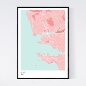 Goa Region Map Print