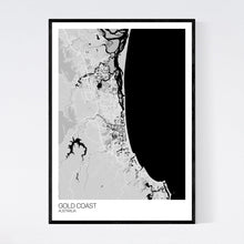 Load image into Gallery viewer, Gold Coast City Map Print