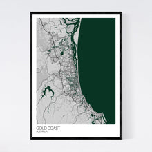 Load image into Gallery viewer, Gold Coast City Map Print