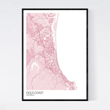 Load image into Gallery viewer, Gold Coast City Map Print