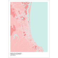 Load image into Gallery viewer, Map of Gold Coast, Australia