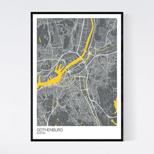 Load image into Gallery viewer, Gothenburg City Map Print