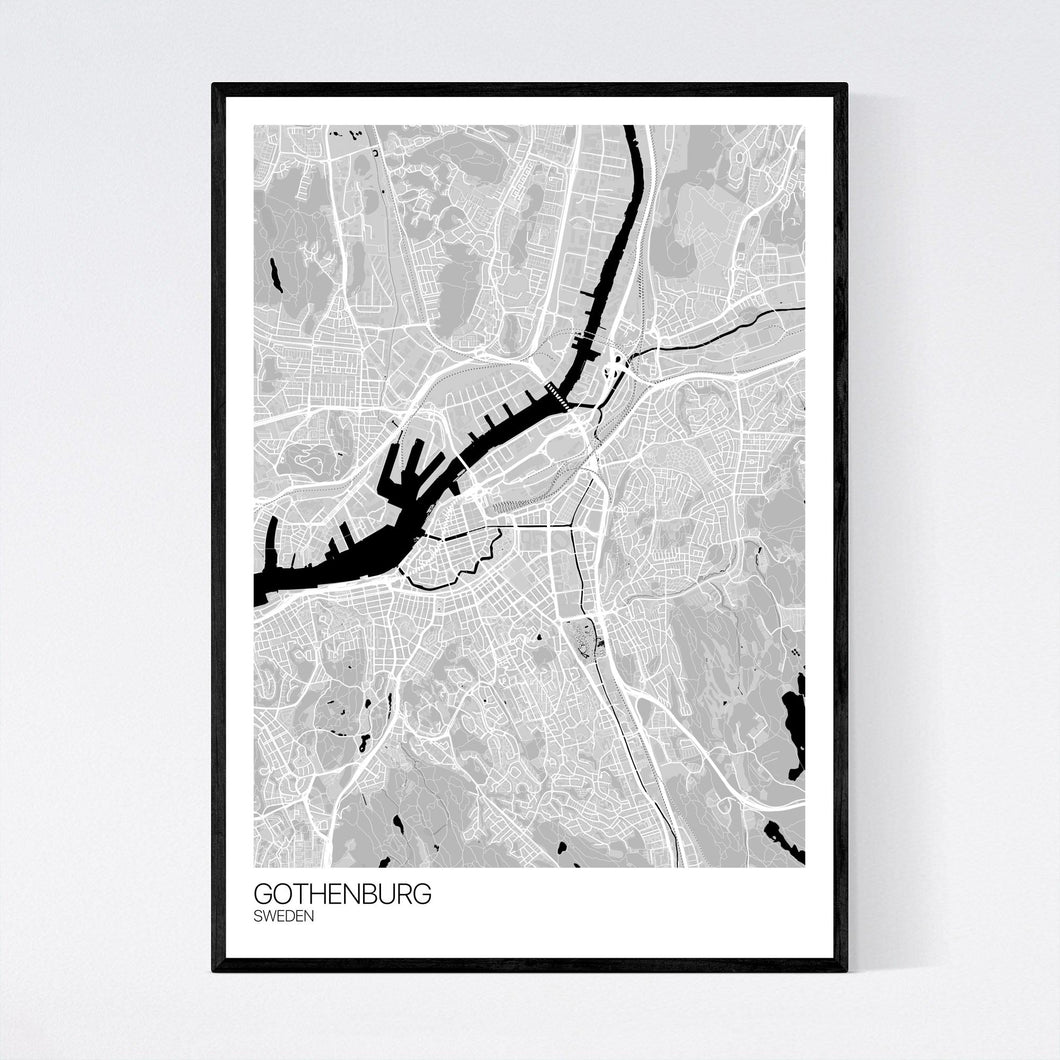 Gothenburg City Map Print