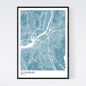 Gothenburg City Map Print