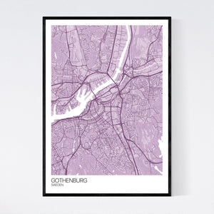 Gothenburg City Map Print