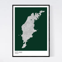 Load image into Gallery viewer, Gotland Island Map Print