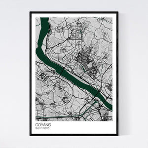 Goyang City Map Print