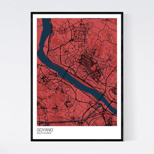 Goyang City Map Print