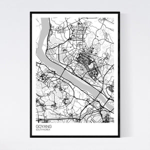 Goyang City Map Print
