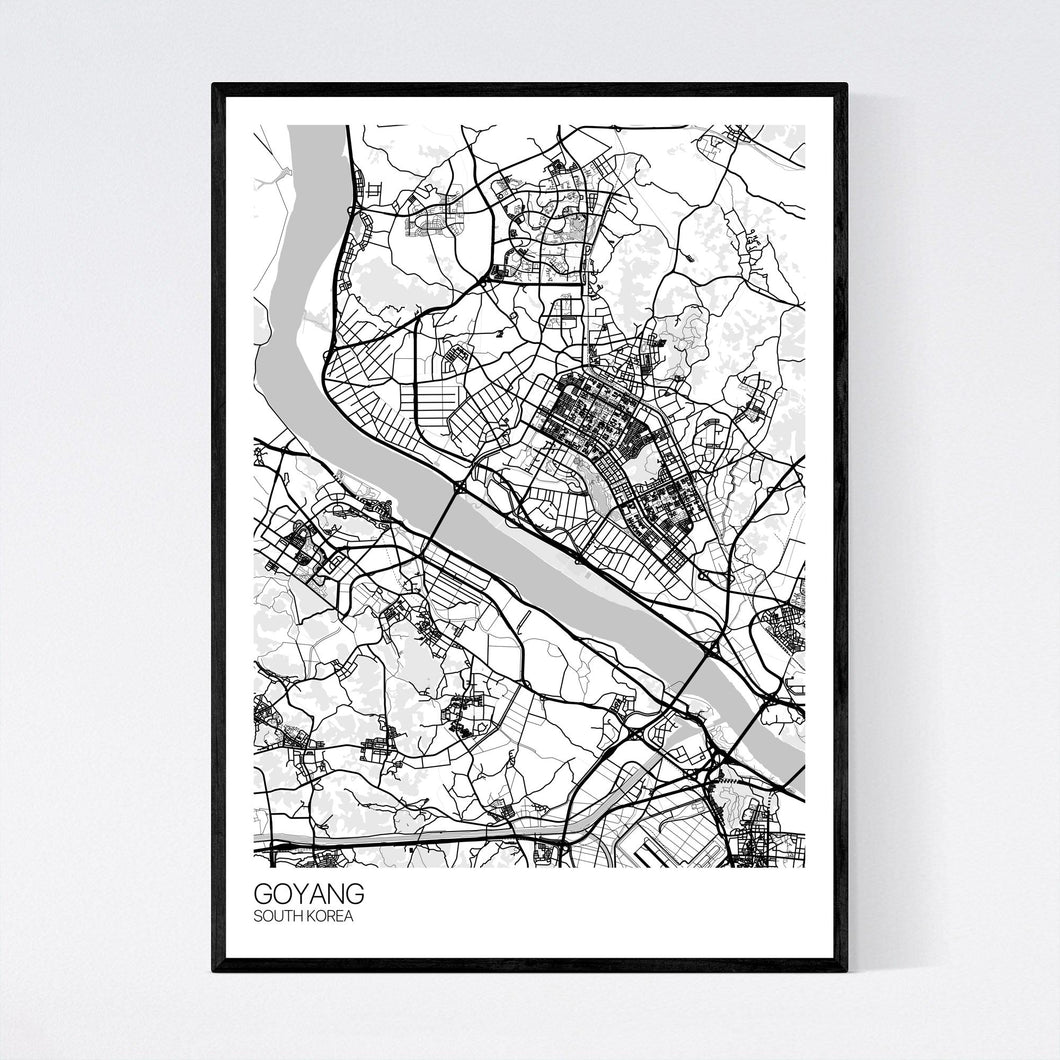 Goyang City Map Print