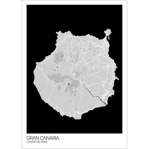 Map of Gran Canaria, Canary Islands